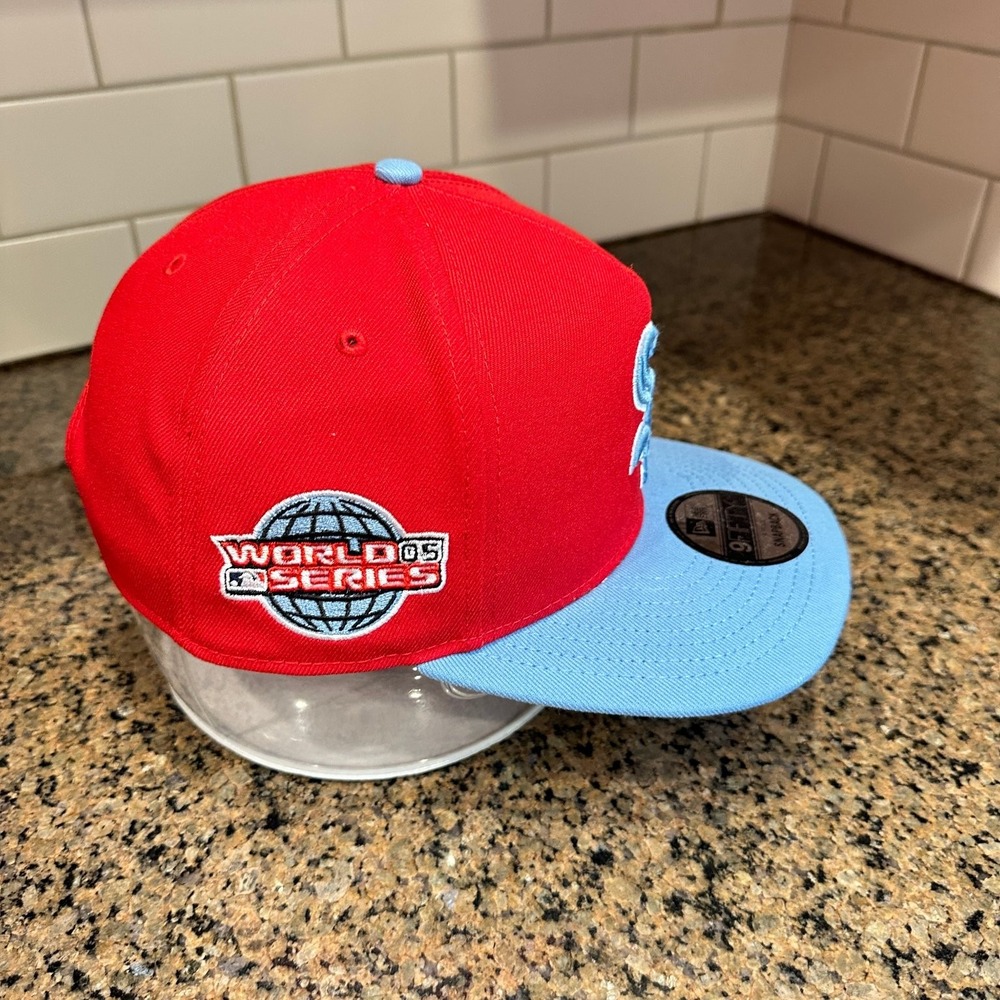 Chicago White Sox Hat New Era 9FIFTY Snapback Men's Red Blue World Series '05 - Picture 4 of 10